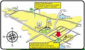 Lokasi pindah kantor pusat PD BPR BDG